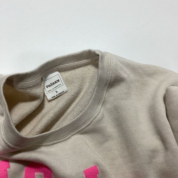 Relaxx Sweatshirt Howdy Western Theme Crop Pullover L - Picture 8 of 11